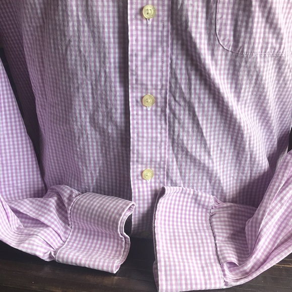 🚨B2G1 VINEYARD VINES Lilac White Striped Button Up - Picture 4 of 5